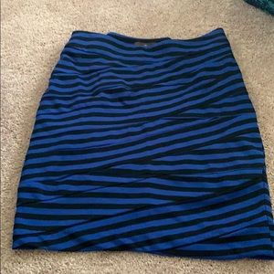 Blue and black skirt